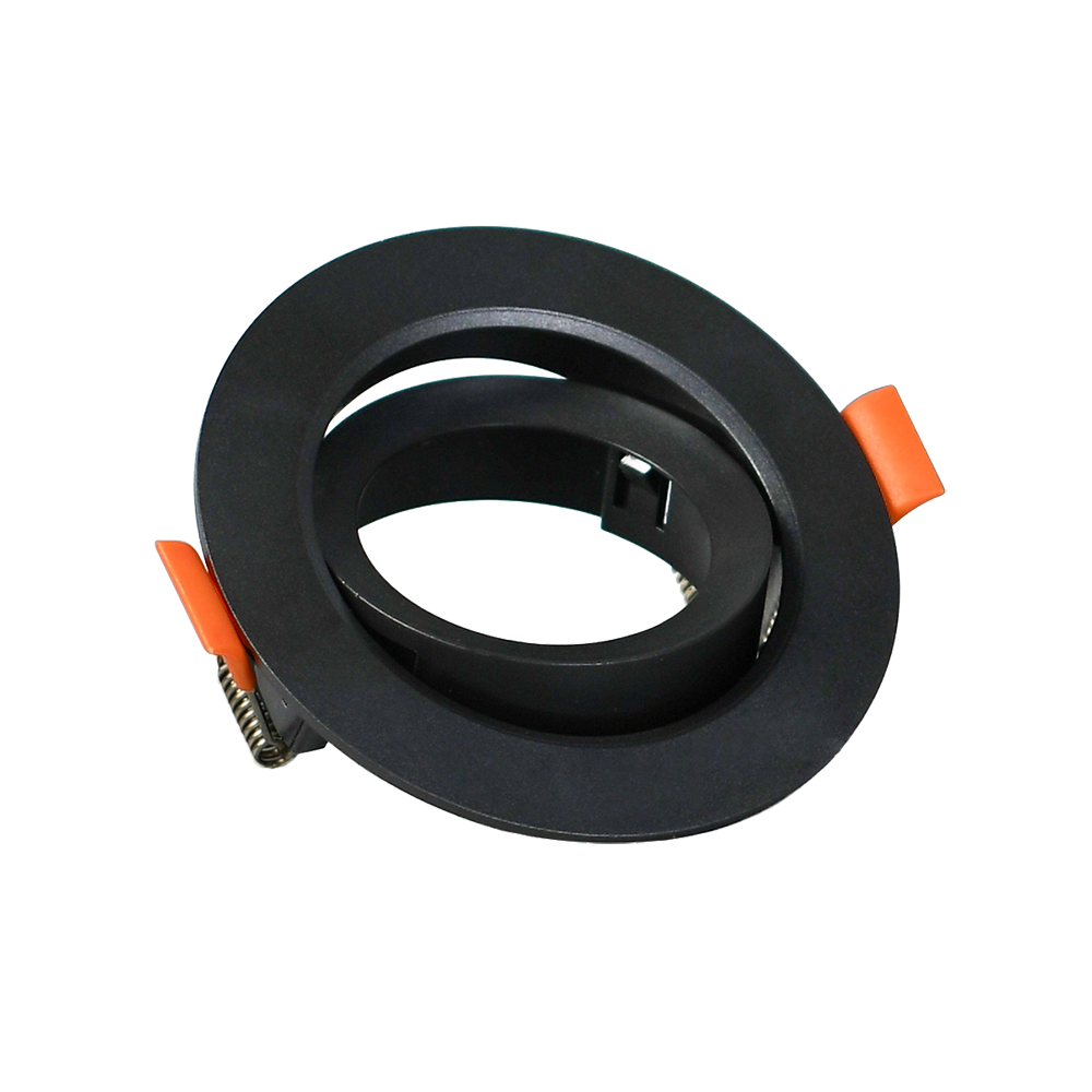 SPOT DE EMBUTIR REDONDO NEGRO ABS GU10 93mm P4000N